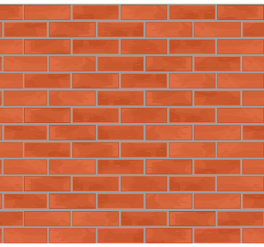 Stone effect wallpaper red brick design - TenStickers