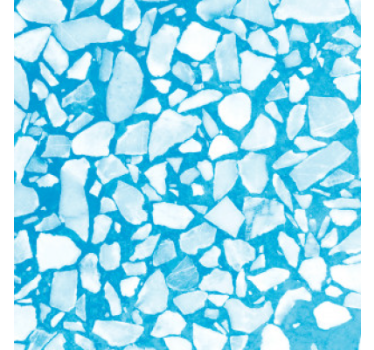 Stone effect wallpaper chill azure mosaic - TenStickers