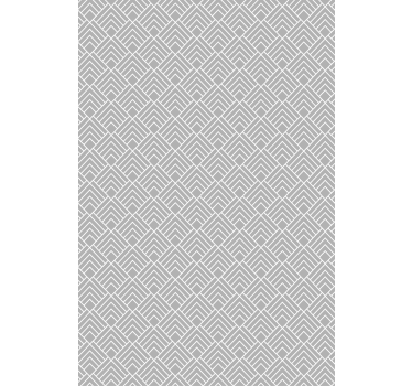 Scandinavian wallpaper light grey zig zag lines - TenStickers