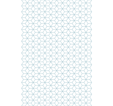 Scandinavian wallpaper white background with blue lines - TenStickers