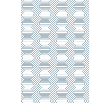Scandinavian wallpaper blue background white lines illusion - TenStickers