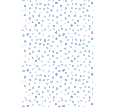 Scandinavian wallpaper colorful painted dots - TenStickers