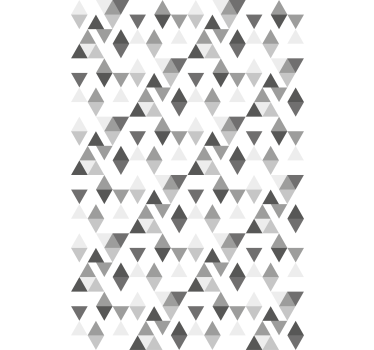 Scandinavian wallpaper light grey and white triangles - TenStickers