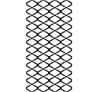 Scandinavian wallpaper black geometric diamonds - TenStickers