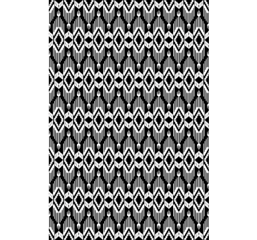 Scandinavian wallpaper rustic white and black design - TenStickers