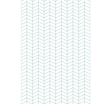 Scandinavian wallpaper blue zigzag lines on white - TenStickers