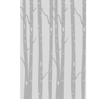 Tree wallpaper tall birches forest scandinavian - TenStickers