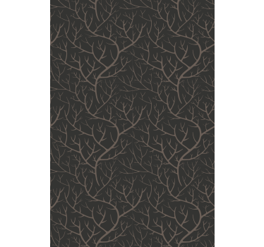 Tree wallpaper scandinavian style night forest - TenStickers
