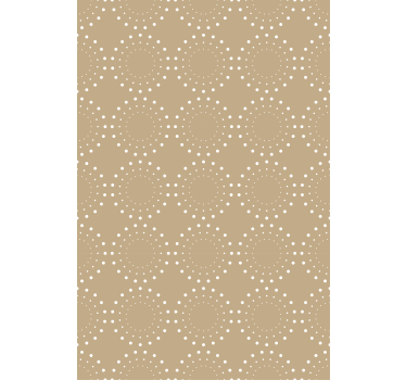 Office wallpaper light beige background with white circles - TenStickers