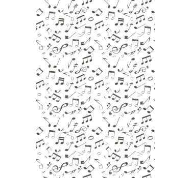 Office wallpaper music notes design - TenStickers