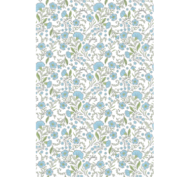 Office wallpaper flower on a white background - TenStickers