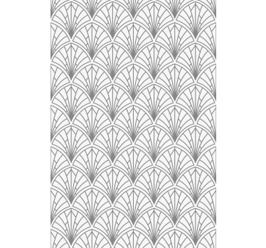 Office wallpaper light grey leaves on white - TenStickers