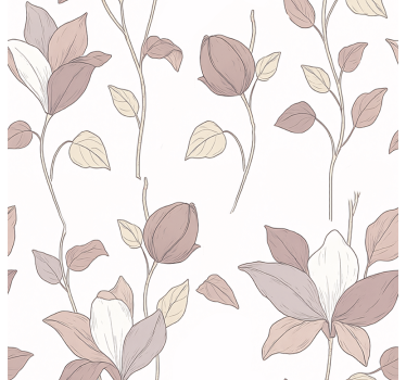Pink floral master bedroom wallpaper - TenStickers
