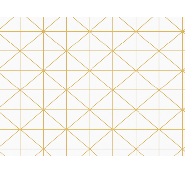 Master bedroom wallpaper gold geometric design - TenStickers
