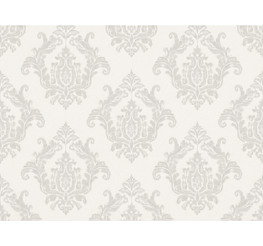 Master bedroom wallpaper in modern grey - TenStickers