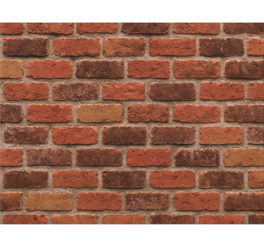 Master bedroom wallpaper rustic brick stone design - TenStickers