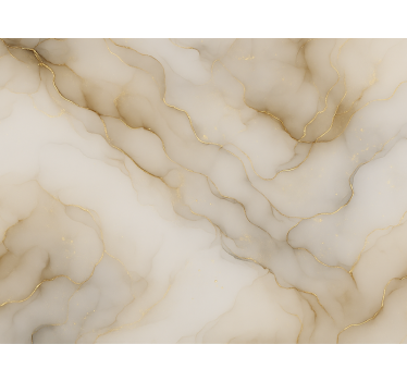 Master bedroom wallpaper marble with gold - TenStickers