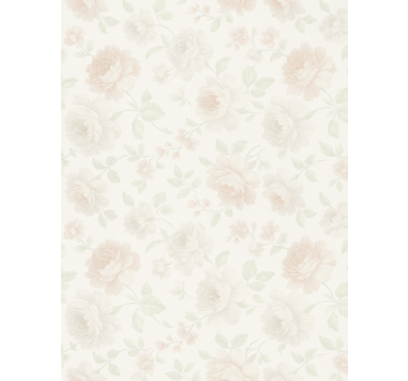 Master bedroom wallpaper in grey vintage design - TenStickers