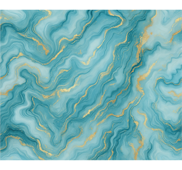 Master bedroom wallpaper light blue marble - TenStickers