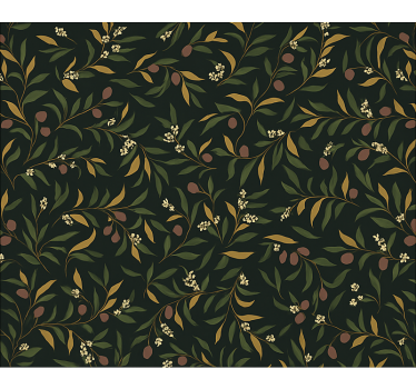 Master bedroom wallpaper simple repetitive floral design - TenStickers