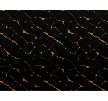 Master bedroom wallpaper black marble with gold veins - TenStickers