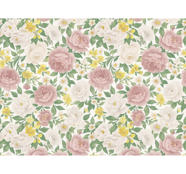 Master bedroom wallpaper smoky mysterious botanical design - TenStickers
