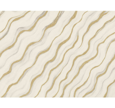 Master bedroom wallpaper white grey marble gold lines - TenStickers