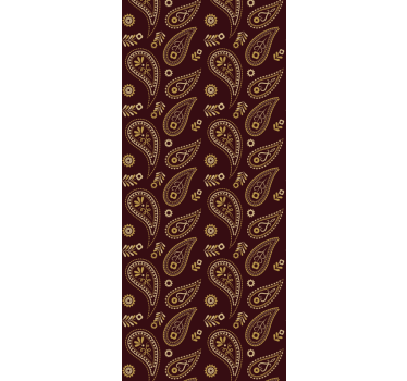 Bedroom wallpaper with traditional indian design - TenStickers