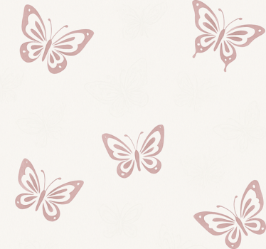 Whimsical flutter butterfly bedroom wallpaper - TenStickers