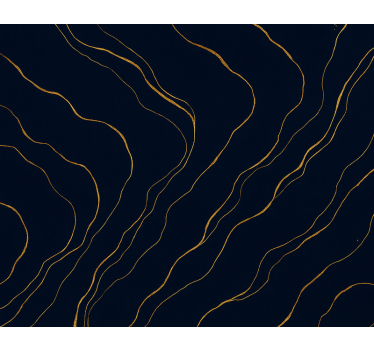Bedroom wallpaper dark blue and gold marble - TenStickers