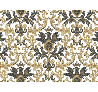 Master bedroom wallpaper glamorous baroque - TenStickers