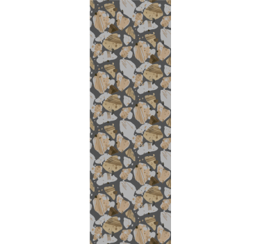 Bedroom wallpaper cement terrazzo design - TenStickers