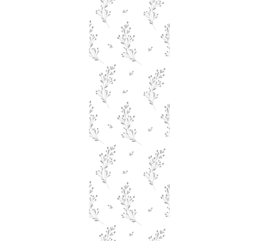 Bedroom wallpaper light meadow flowers - TenStickers
