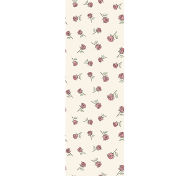 Bedroom wallpaper romantic vintage rose design - TenStickers