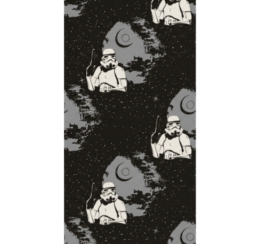 Bedroom wallpaper typical whitetrooper design - TenStickers