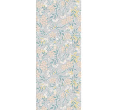 Bedroom wallpaper with elegant 80's floral pattern - TenStickers