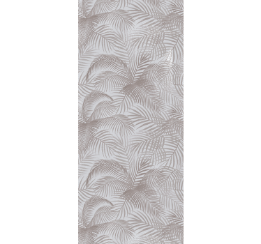 Gray 80's elegant botanical bedroom wallpaper - TenStickers