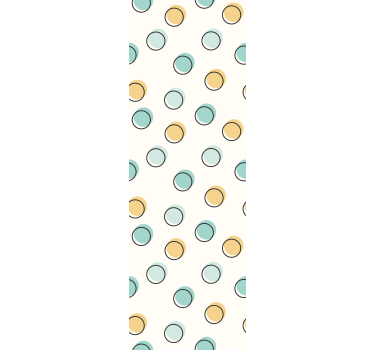 Bedroom wallpaper colorful geometric design - TenStickers