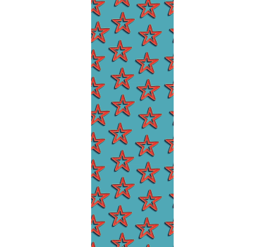 Bedroom wallpaper retro stars pattern abstract design - TenStickers