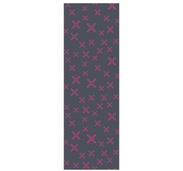 Bedroom wallpaper colorful geometric cross design - TenStickers