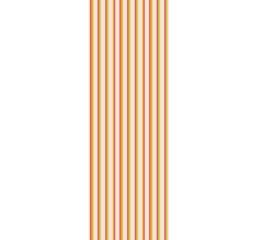 Bedroom wallpaper retro pastel striped design - TenStickers
