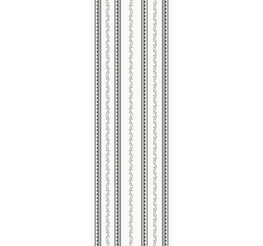 Vintage vertical stripe floral bedroom wallpaper - TenStickers