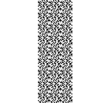 Bedroom wallpaper in black and white squared design - TenStickers