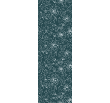 Bedroom wallpaper grandmillenial white flowers - TenStickers