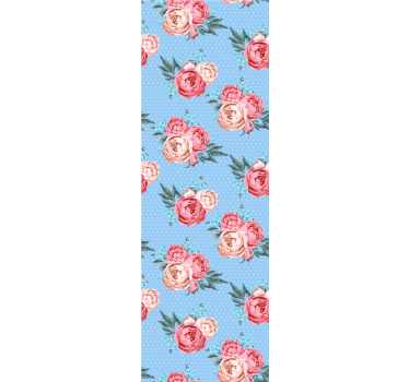 Bedroom wallpaper shabby chic polka dot design - TenStickers