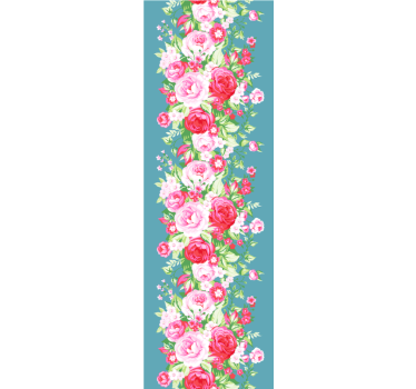 Bedroom wallpaper turquoise shabby chic design - TenStickers