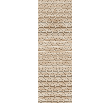 Bedroom wallpaper wood effect triangle pattern - TenStickers