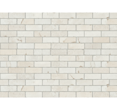 Industrial wallpaper light-colored bricks - TenStickers