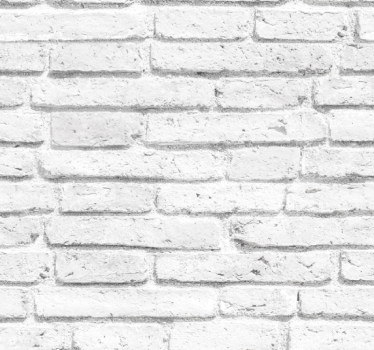 White textured Brick effect wallpaper - TenStickers