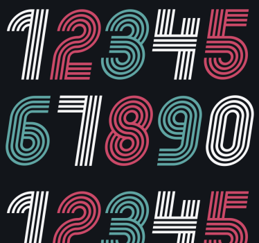 Numerology teenage Bedroom Wallpaper - TenStickers